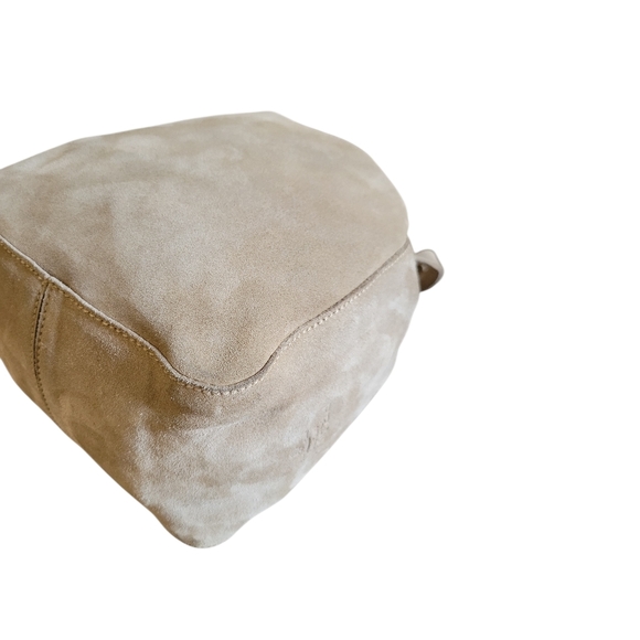 Prada Beige Suede Bucket Crossbody Bag - Picture 11 of 16